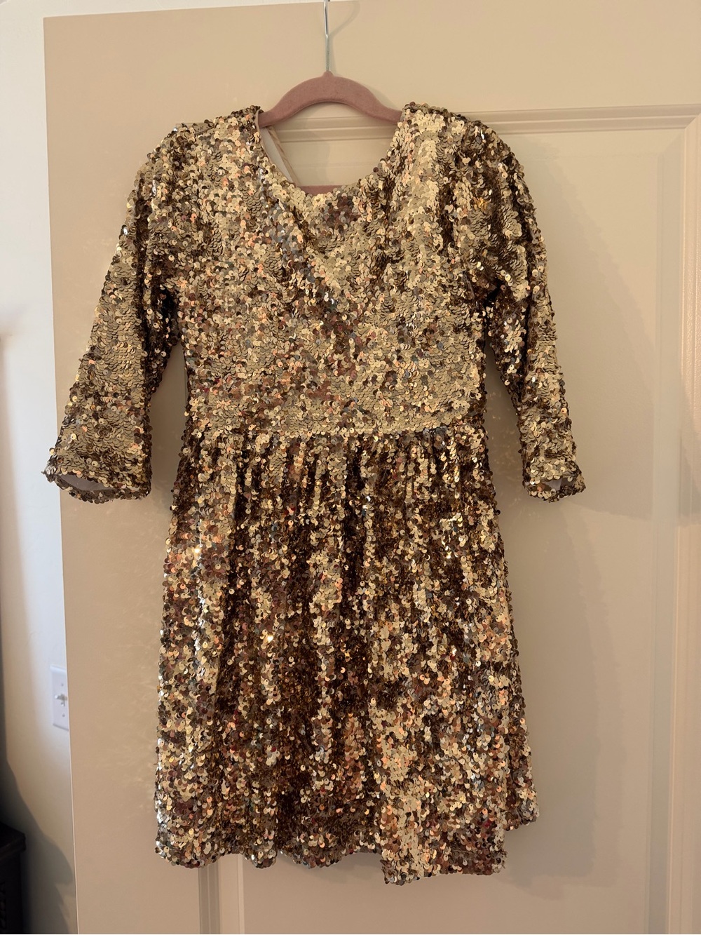 Speechless Gold Sequin Mini Dress